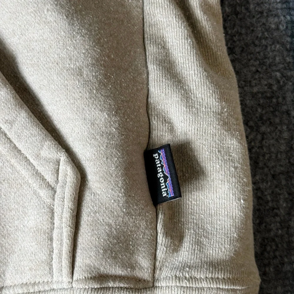Patagonia P-6 Logo Uprisal Hoodie Oatmeal Tan‎ Mens Large Womens XL 39622